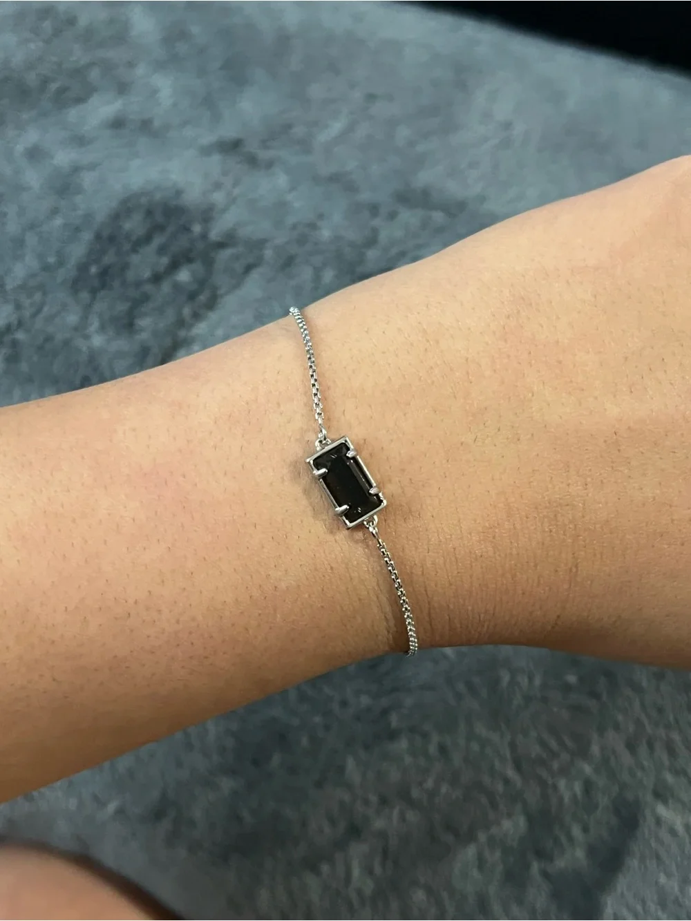 Kendra Scott silver and black bracelet